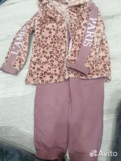 Тёплый костюм для девочки