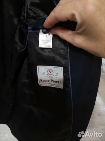 Пиджак темно-синий, рост 140