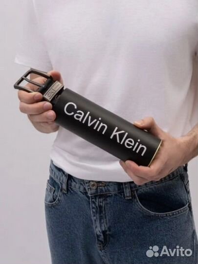 Мужской кожаный ремень Calvin Klein