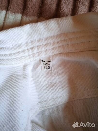 Кимоно + наколенники + перчатки.140см хлопок 100