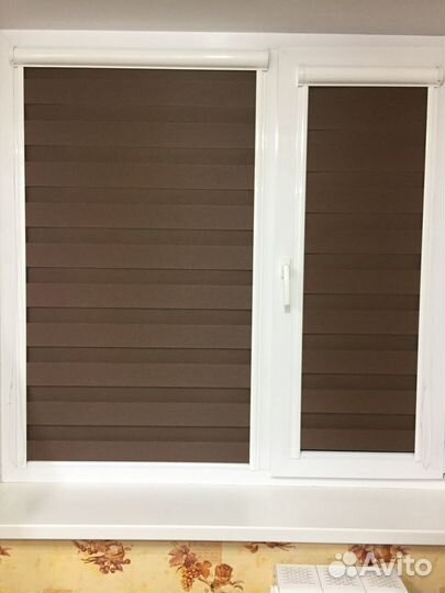 Рулонные шторы день ночь