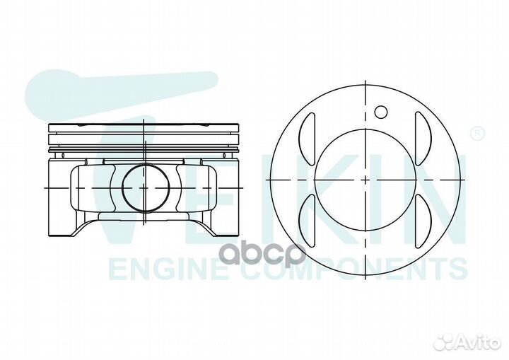 Поршни (к-т 6 шт) toyota camry/highlander/kluge