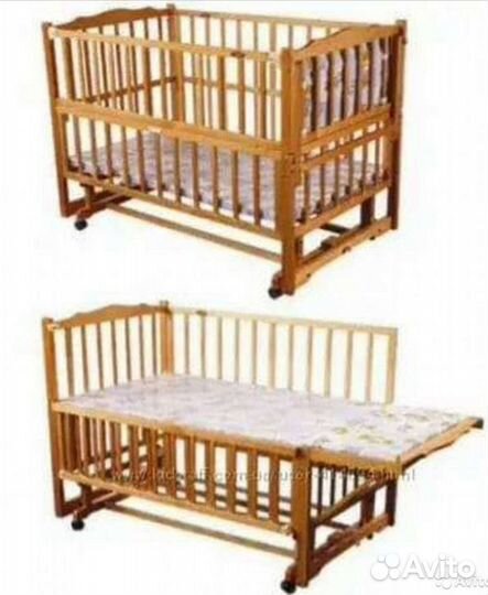 Детская кроватка с маятником