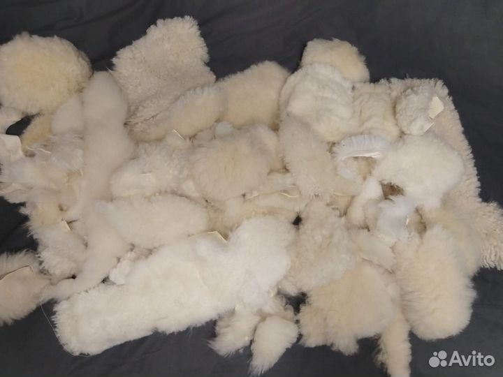 Мех овчина кусочки. Пакетом