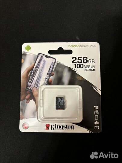 Карта памяти MicroSD Kingston 256 GB оригинальные