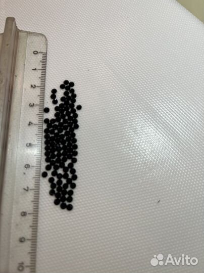 Стразы термоклеевые SS-10 черный бриллиант