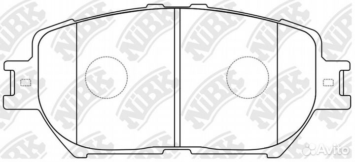 Колодки дисковые nibk PN1479