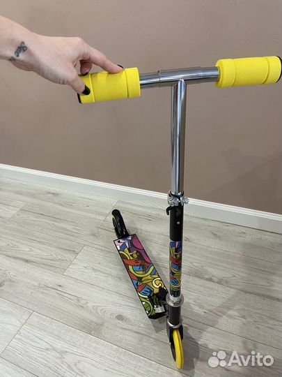 Самокат снегокат 2 в 1