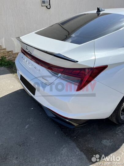 Лип-Спойлер M&S для Hyundai Elantra 7 (CN7)