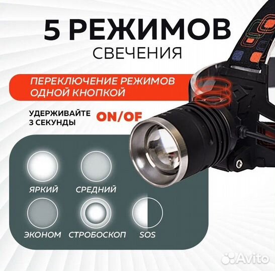 Налобный фонарь osman