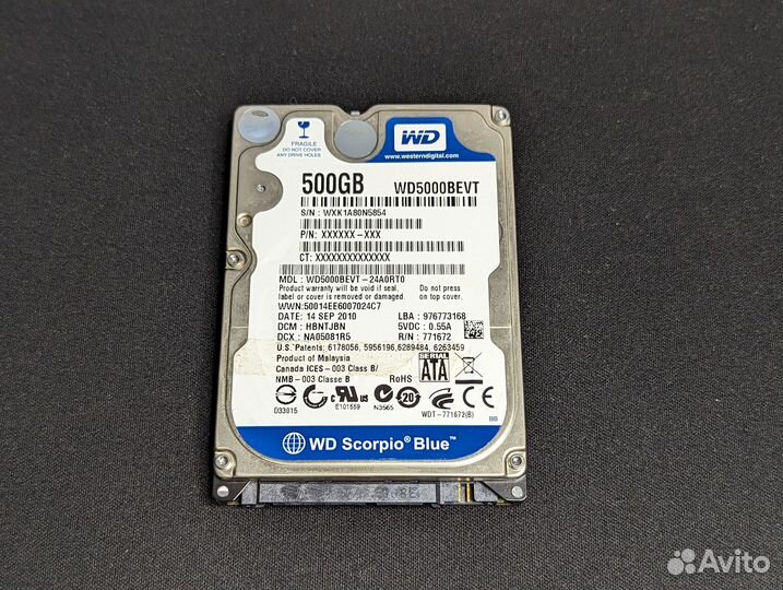 Жесткие диски hdd 500гб