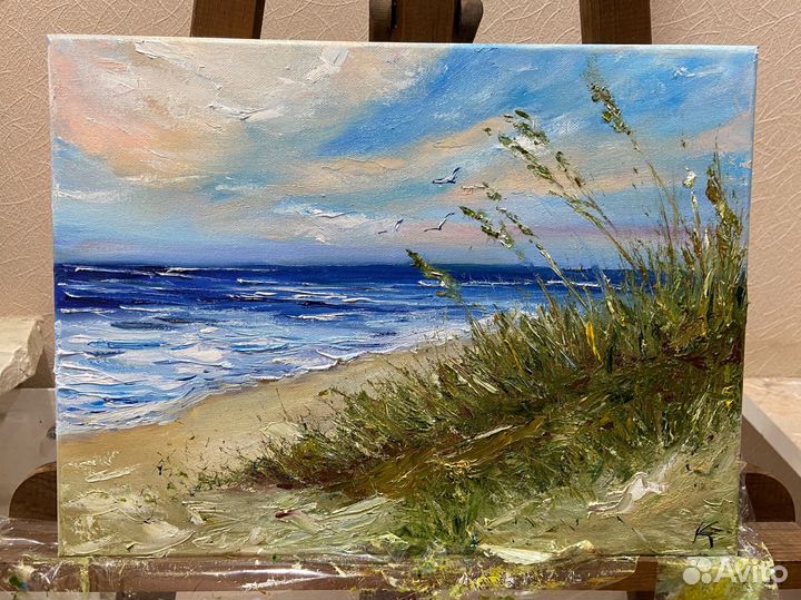 Картина маслом морской пейзаж