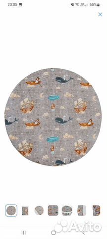 Простынь на резинке круглая, наматрасник новая