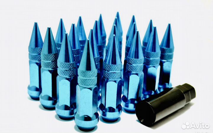 Гайки пули 12х1.5 стальные синие