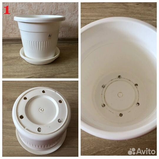 Горшки для цветов (керамика и пластиковые)