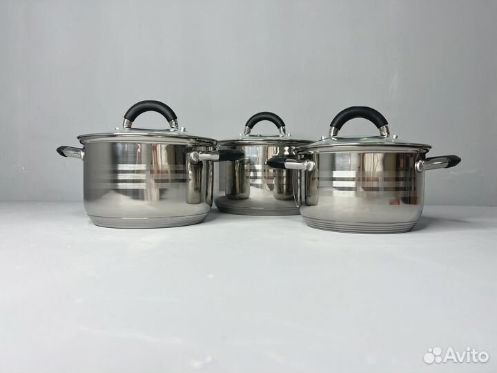Набор кастрюль из нержавеющей стали