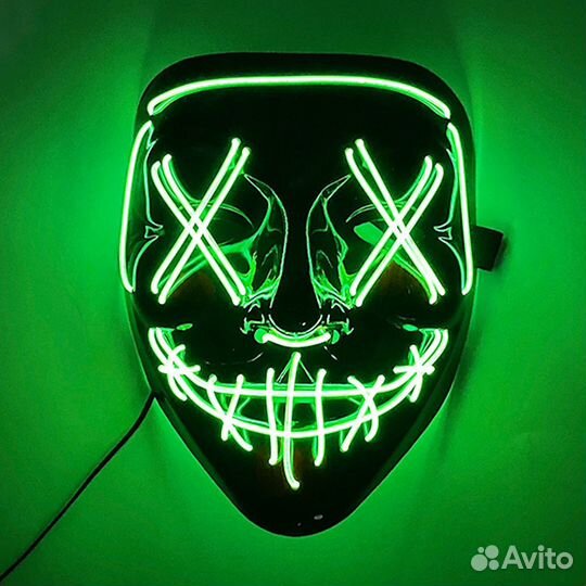 Светящаяся маска на Хэллоуин (новые)