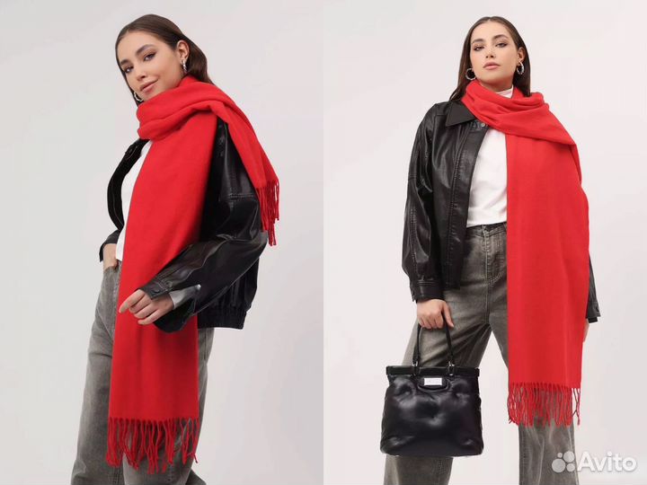 Шарф палантин с кашемиром
