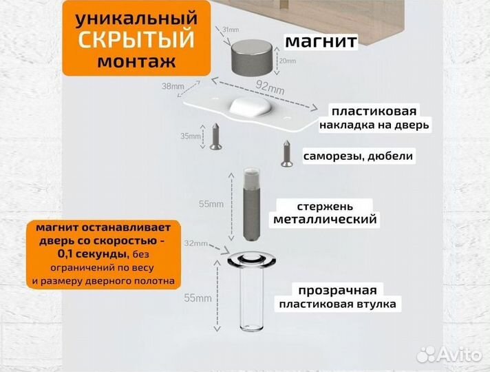 Фиксатор двери магнитный