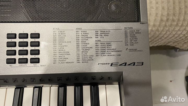 Синтезатор yamaha psr e443
