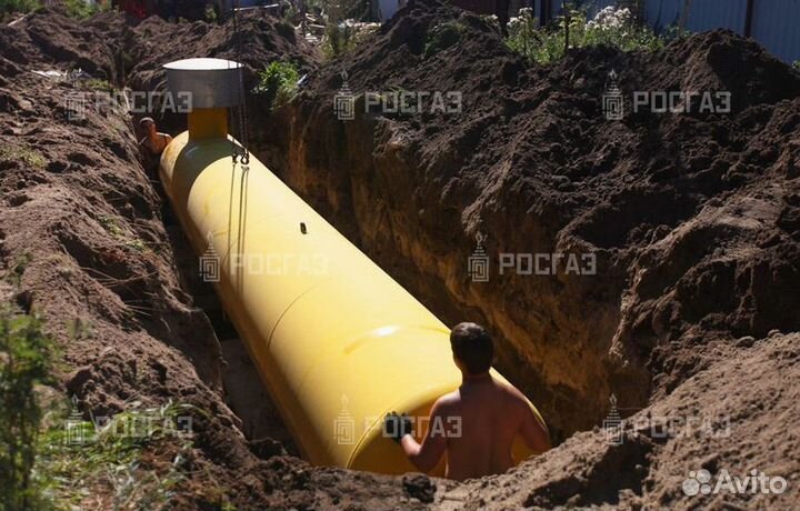 Газгольдер с установкой