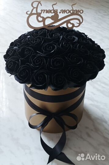 Букет чёрных роз в наличии доставка