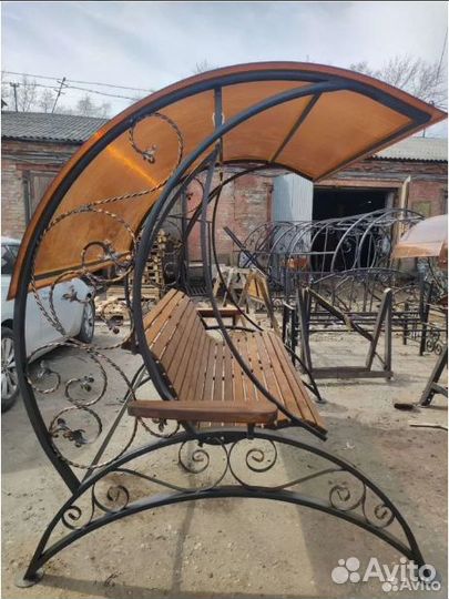 Парковая качель новинка+подушки