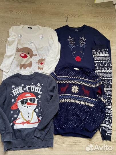 Новогодний свитер м