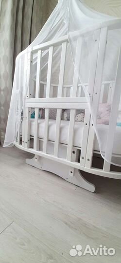 Кроватка трансформер Кедр Sofia 2 с маятником