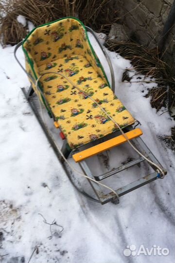 Санки детские Клинцы с матрасиком