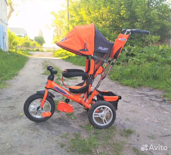 Велосипед-коляска с ручкой, б/у
