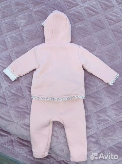 Теплый костюм для девочки