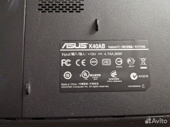 Ноутбук Asus