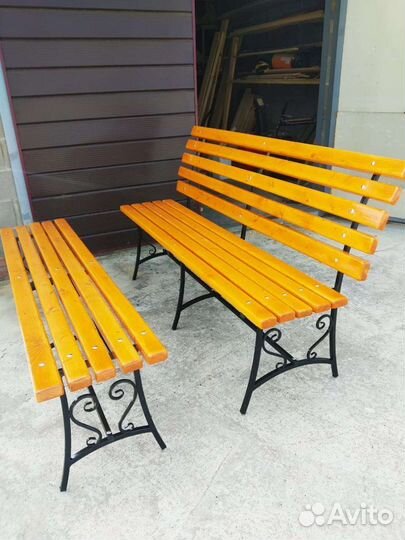 Ножки для скамейки с элементами ковки