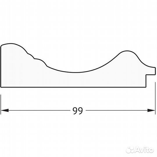 Зеркало Evoform Exclusive 159х69 BY 3577 с фацето