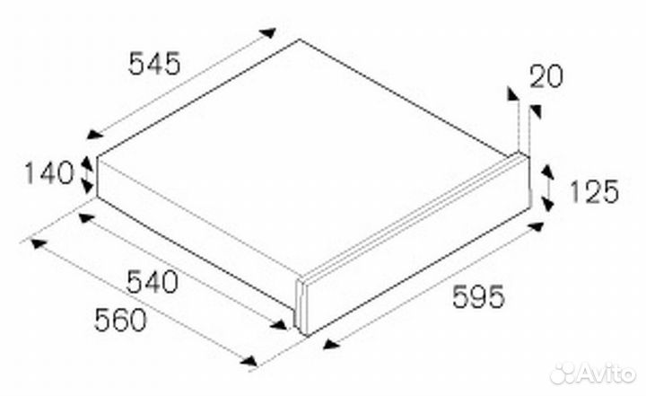 Встраиваемый ящик для подогрева Bertazzoni WD60Z