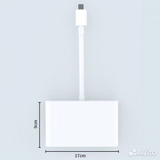 USB Хаб Type-C 7в1 на MacBook basiх