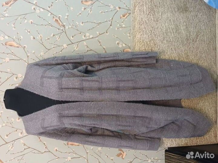 Кардиган длинный из альпаки