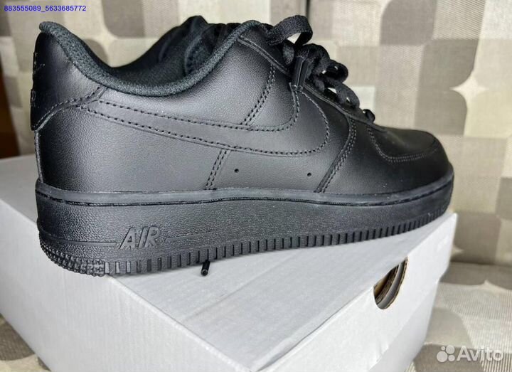 Кроссовки Nike Air Force 1 Black оригинал