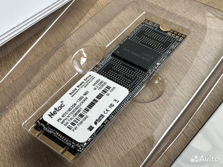 Новый SSD M.2 накопитель Netac N535N 128Гб