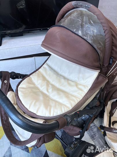 Коляска Tutis Zippy New 3 в 1 кожа (доставка)