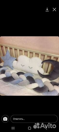 Бортики в детскую кроватку