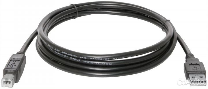 Кабель USB - USB B Defender USB04-10, 3.0м, круглы
