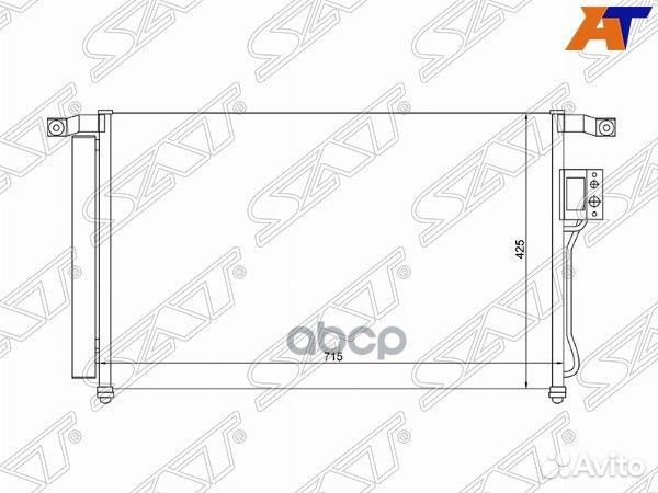 Радиатор кондиционера Hyundai Santa Fe 05-12 ST