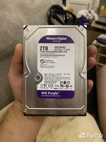 Жёсткий диск 2TB WD purple(Новый)