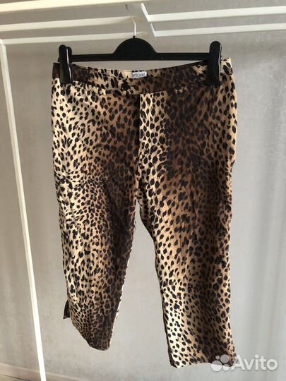 Брюки-кюлоты леопард Moschino Jeans vintage