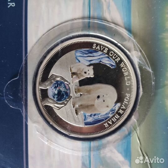 Монета one dollar