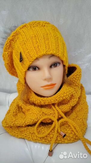 Шапка и снуд женские