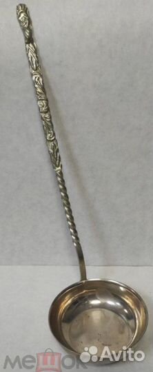 Винтажный небольшой половник мельхиор Нейзильбер В