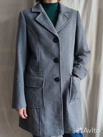 Пальто женское из шерсти и кашемира, р-р 44/46